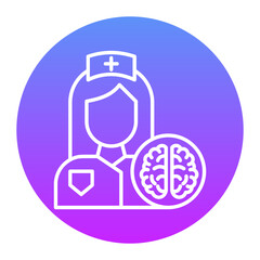 Mental Health Nurse Icon