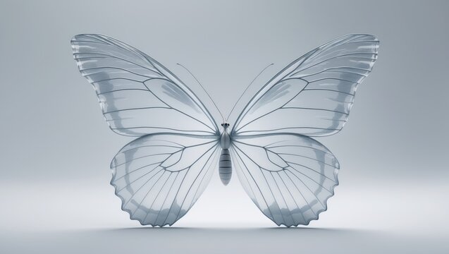 Isolated white long tail butterfly amidst tropical butterfly and insect collection, showcasing natural beauty and camouflage