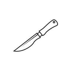 knife line icon