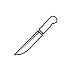 knife line icon