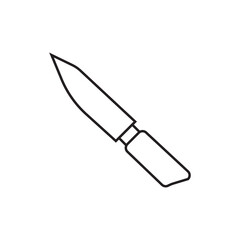 knife line icon