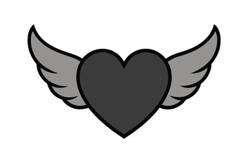 heart with wings