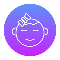 Baby girl Icon