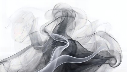 Mystical Whiteness Striking Fog Puff Transforms Studio Space into Dreamy Winter Wonderland, Aetherial and Ethereal Mood Captured in Monochrome