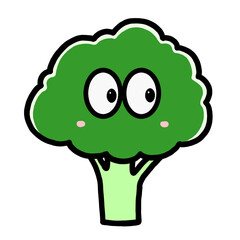 ポップでかわいいブロッコリー