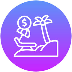 Paid Vacation Icon