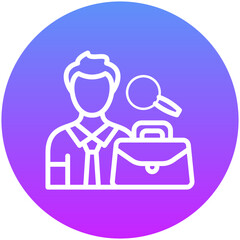 Job Seeker Male Icon