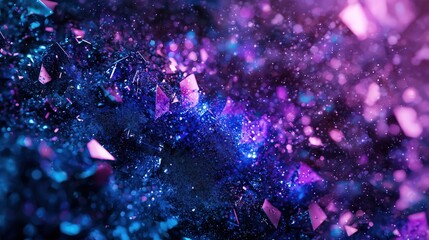 Mystical Crystal Mountain Landscape