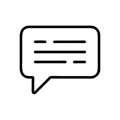 Chat Bubble Icon for Messaging and Communication