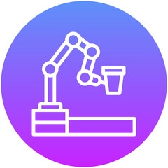 Robot Barista Icon