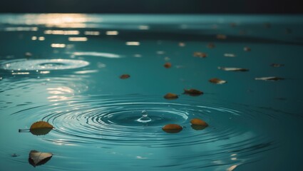 Serene night scene of a calm river reflecting moonlight with smooth ripples and peaceful flow