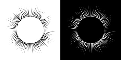 Dynamic abstract spiral sound wave rhythm lines. Circular spiral sound wave rhythm of lines. Circular futuristic abstract lines, black and white background.	
