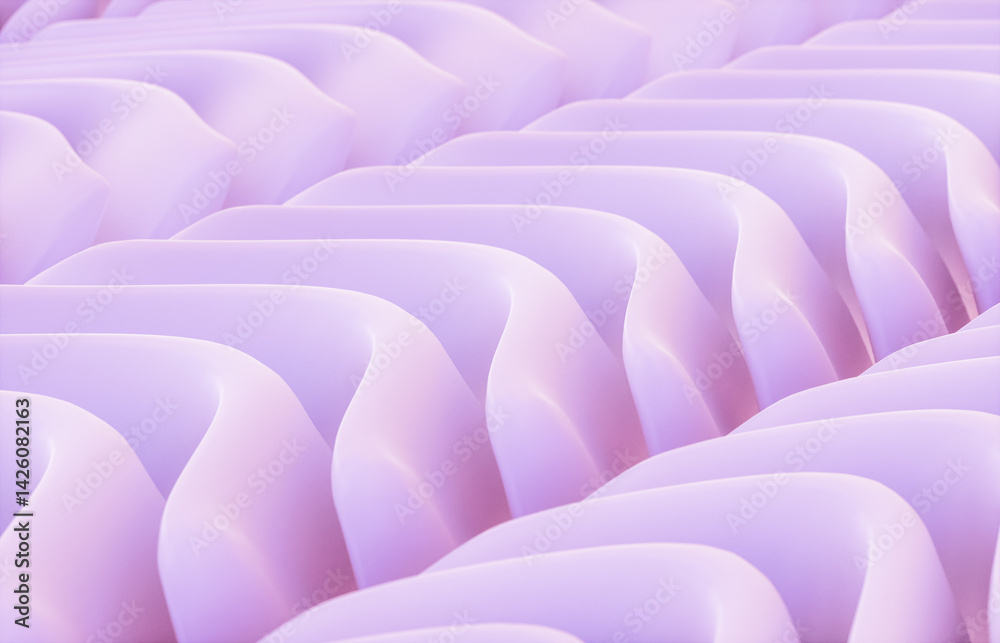 Poster Abstract futuristic geometric pattern background. 3d rendering