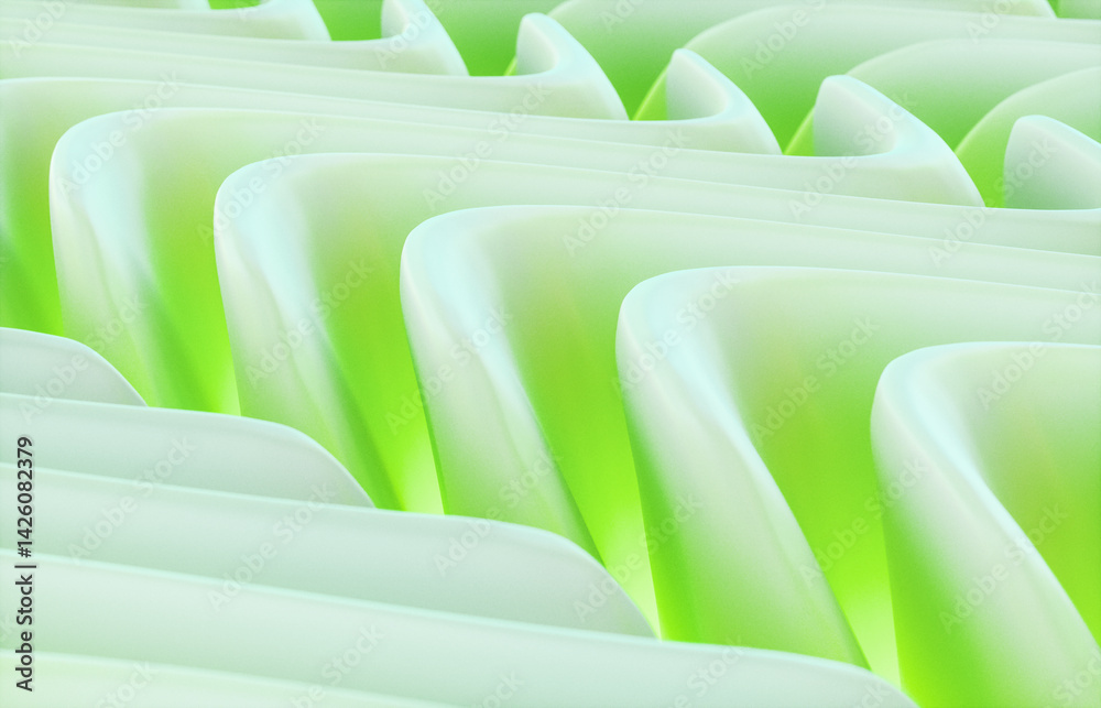 Poster Abstract futuristic geometric pattern background. 3d rendering