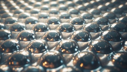Fototapeta premium Translucent bubble wrap material with protective texture and soft insulation in an industrial packaging setting