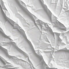 Obraz premium white crumpled paper, crumpled paper background, crumpled paper texture