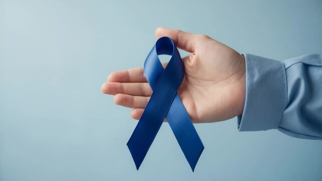 Helping hand adorned with a ribbon bow