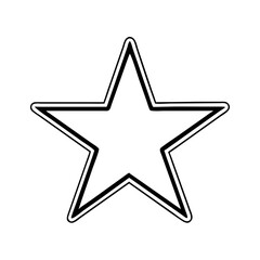 blue star with white border icon, blue star with white border line art - simple line art of blue star with white border, perfect for blue star with white border logos and icons