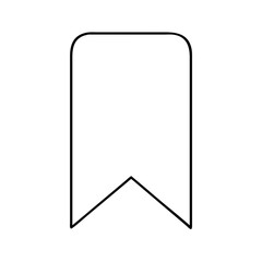 bookmark icon, bookmark line art - simple line art of bookmark, perfect for bookmark logos and icons