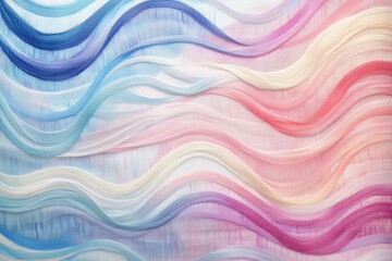 Twisting fog ripple element on a pastel thread backdrop