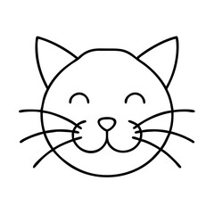 Obraz premium cat whiskers icon, cat whiskers line art - simple line art of cat whiskers, perfect for cat whiskers logos and icons