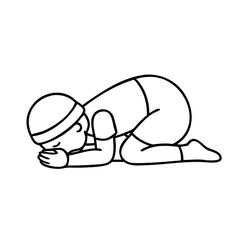 child s pose balasana icon, child s pose balasana line art - simple line art of child s pose balasana, perfect for child s pose balasana logos and icons