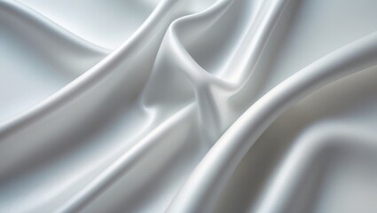 Obraz premium Light grey and white textured fabric background for abstract design