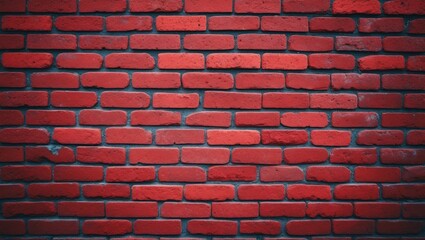 Red Brick Wall as Background or Texture