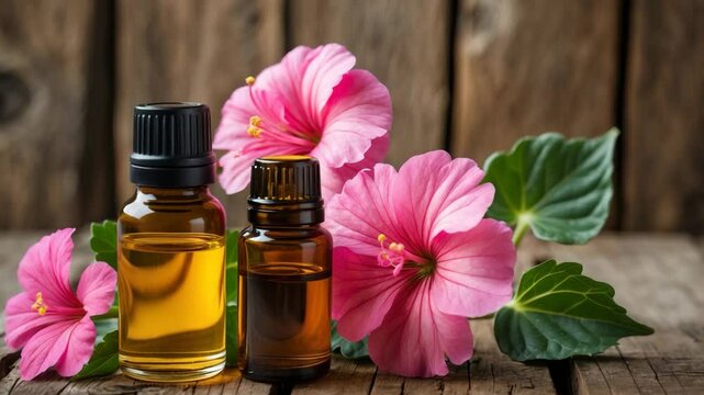 New geranium blossom infused with essential oil