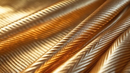 Gold carbon fiber texture for automotive industry background