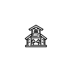 Livestock farm icon flat vector design