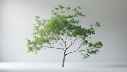 Obraz premium Green tree and eucalyptus tree isolated on background