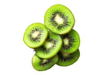 Fresh Green Kiwi Slices