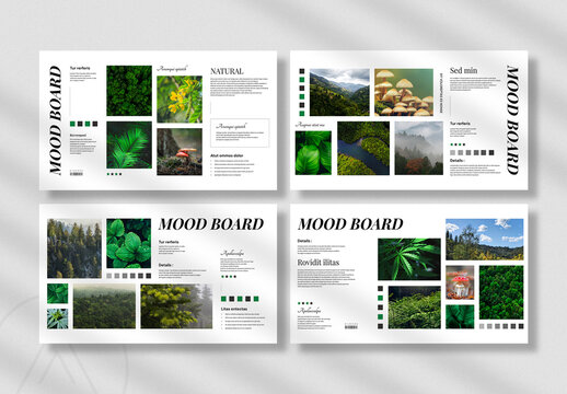 Natural Mood Board Layout