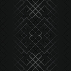 Intricate geometric web of silver lines on a gradient black backdrop