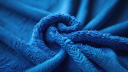 Close-up of blue napkin texture for cleaning