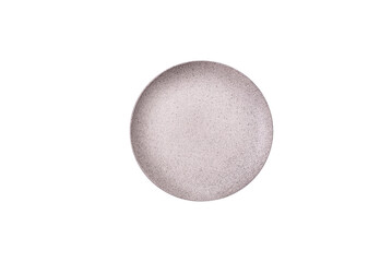 Empty plate with fork, cutlery for dinner table