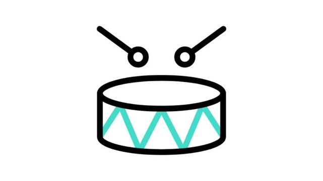 vector illustration of drum