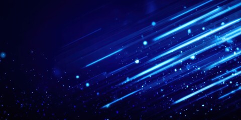 Fototapeta premium A blue line with many points and dots