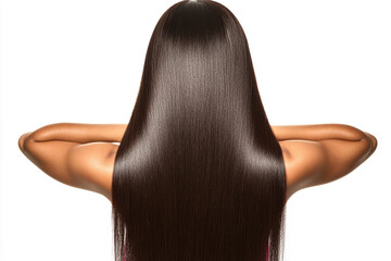 Beautiful hair of a beauty, hairstyle advertising design
