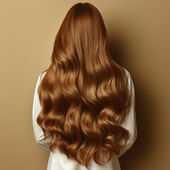 Fototapeta premium Beautiful hair of a beauty, hairstyle advertising design