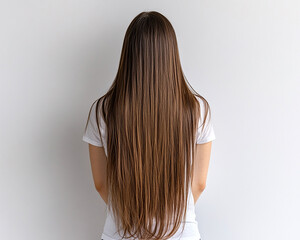 Fototapeta premium Beautiful hair of a beauty, hairstyle advertising design