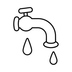 water tap with drop