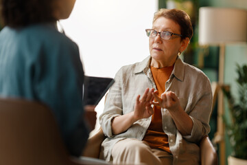 patient and a doctor talking