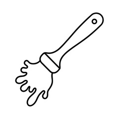 icon of a paintbrush and splashes