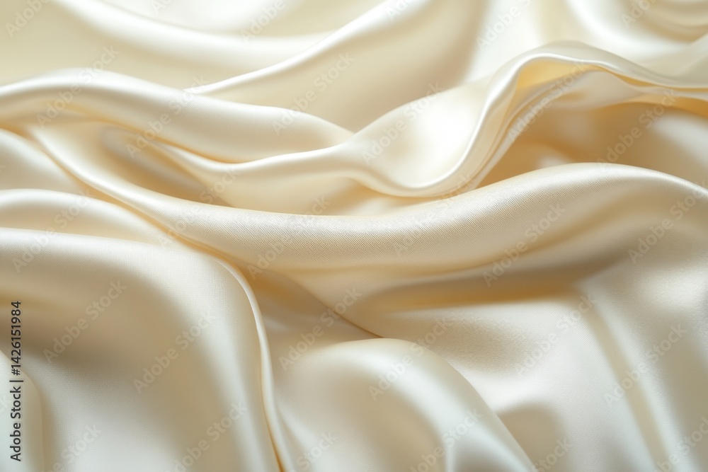 Fototapete elegant silky fabric draping softly across a surface, showcasing its smooth texture and subtle luste