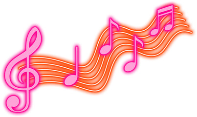 Neon Music Icon