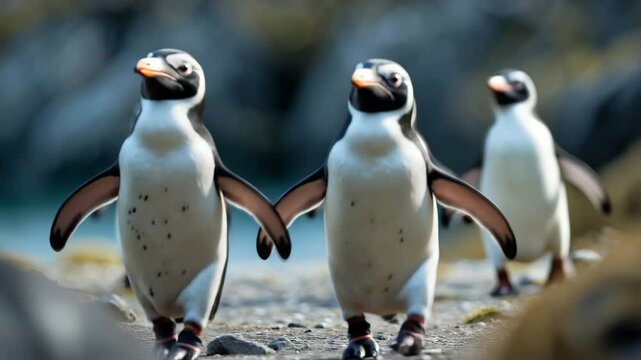 Collaboration - Seeking Penguins on Island