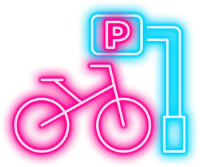 Bicycle Parking Neon Sign