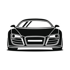Automobile Mascot Silhouette Vector Art